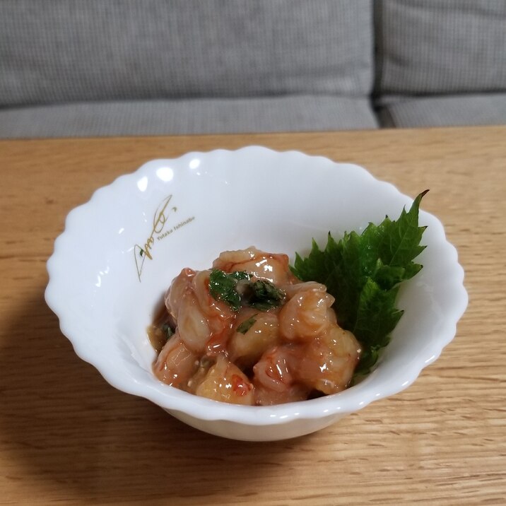 海老ユッケ 簡単おつまみ リメイクレシピ レシピ 作り方 By Torokeruman5 楽天レシピ 海老ユッケ 簡単おつまみ リメイクレシピ レシピ 作り方 By Torokeruman5 楽天レシピ